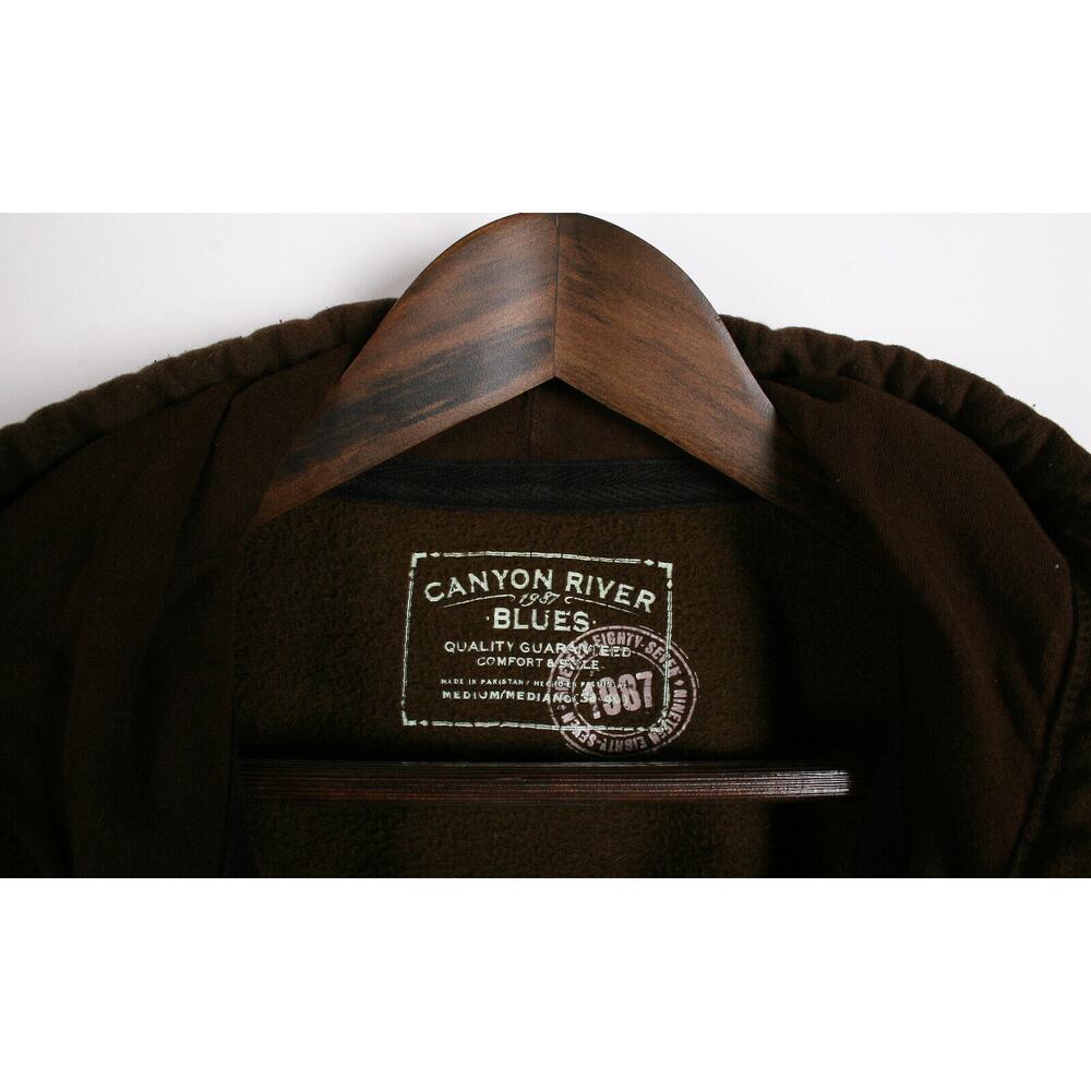 Canyon River Blues Men Brown Cold Weather Jacket with Hood Size Medium